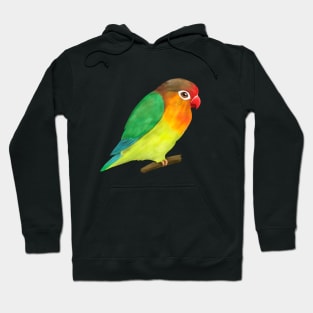 A digital drawing of a lovebird Hoodie